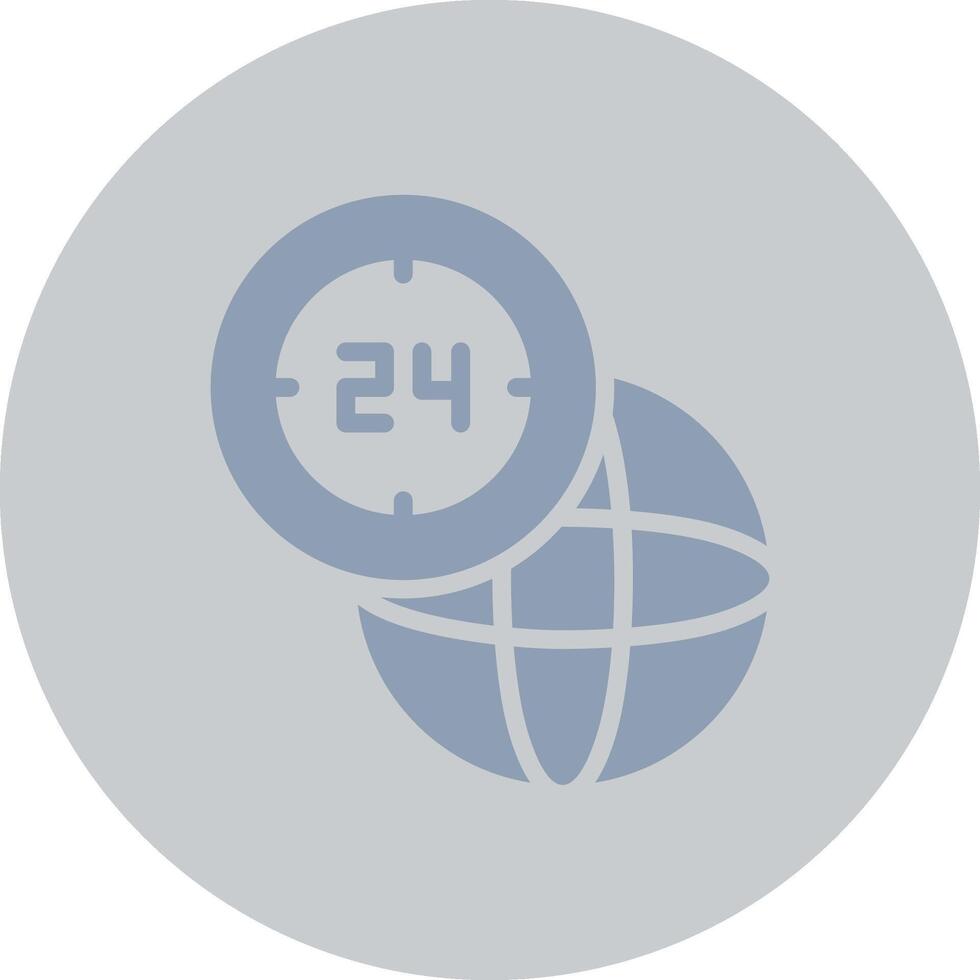 Hours Service Creative Icon Design vector