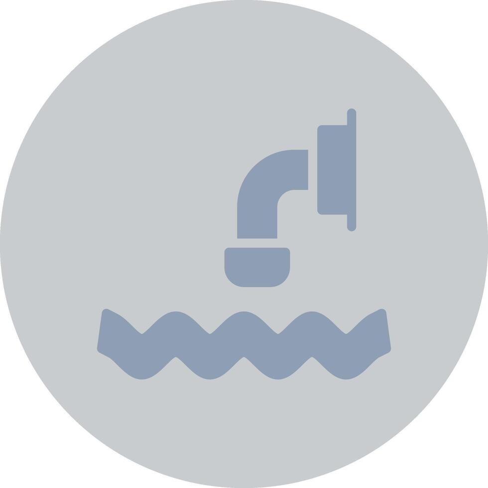 Waste Water Creative Icon Design vector