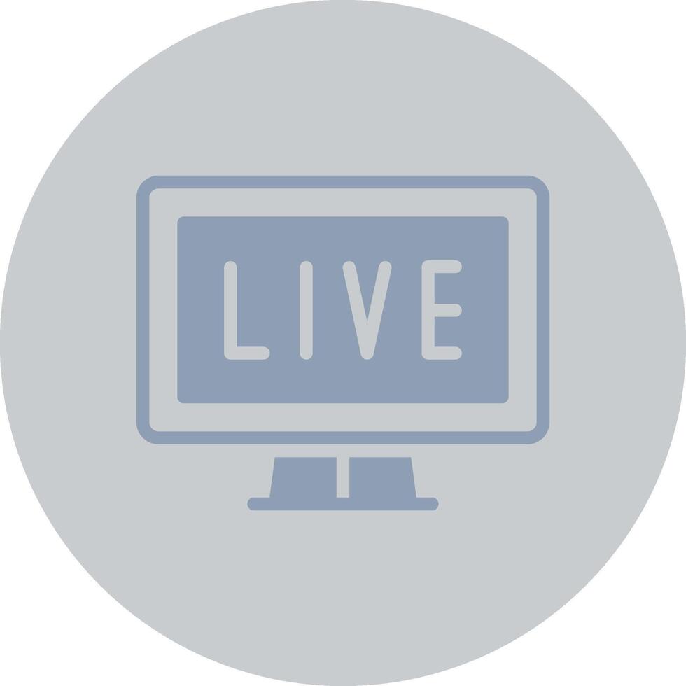 Live Streaming Creative Icon Design vector