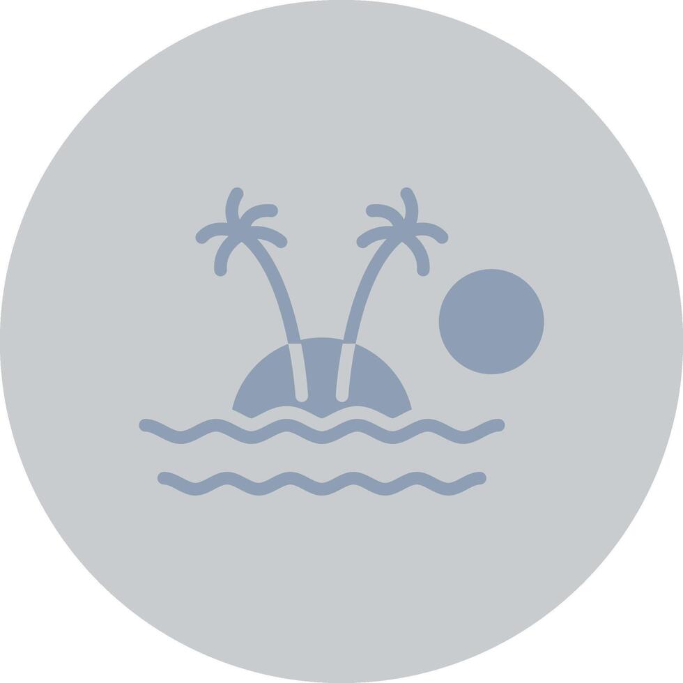 diseño de icono creativo de isla vector