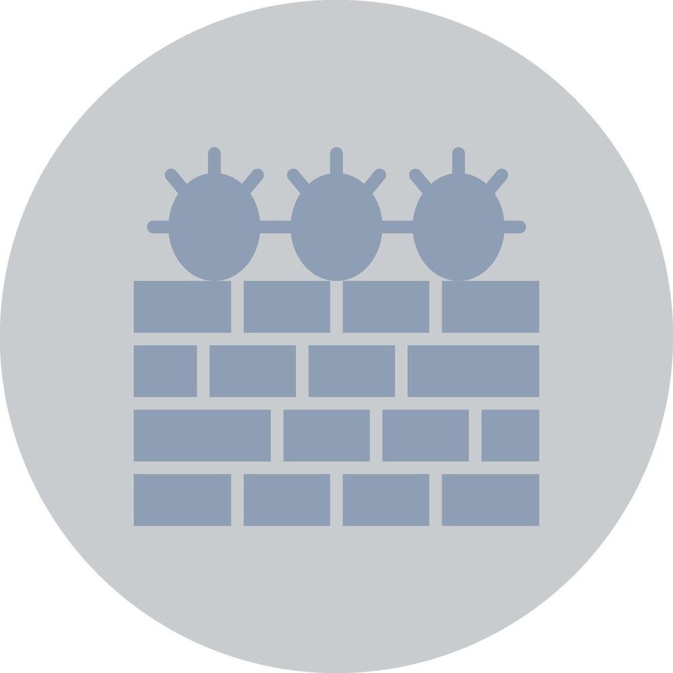 Barbed Wire Creative Icon Design vector