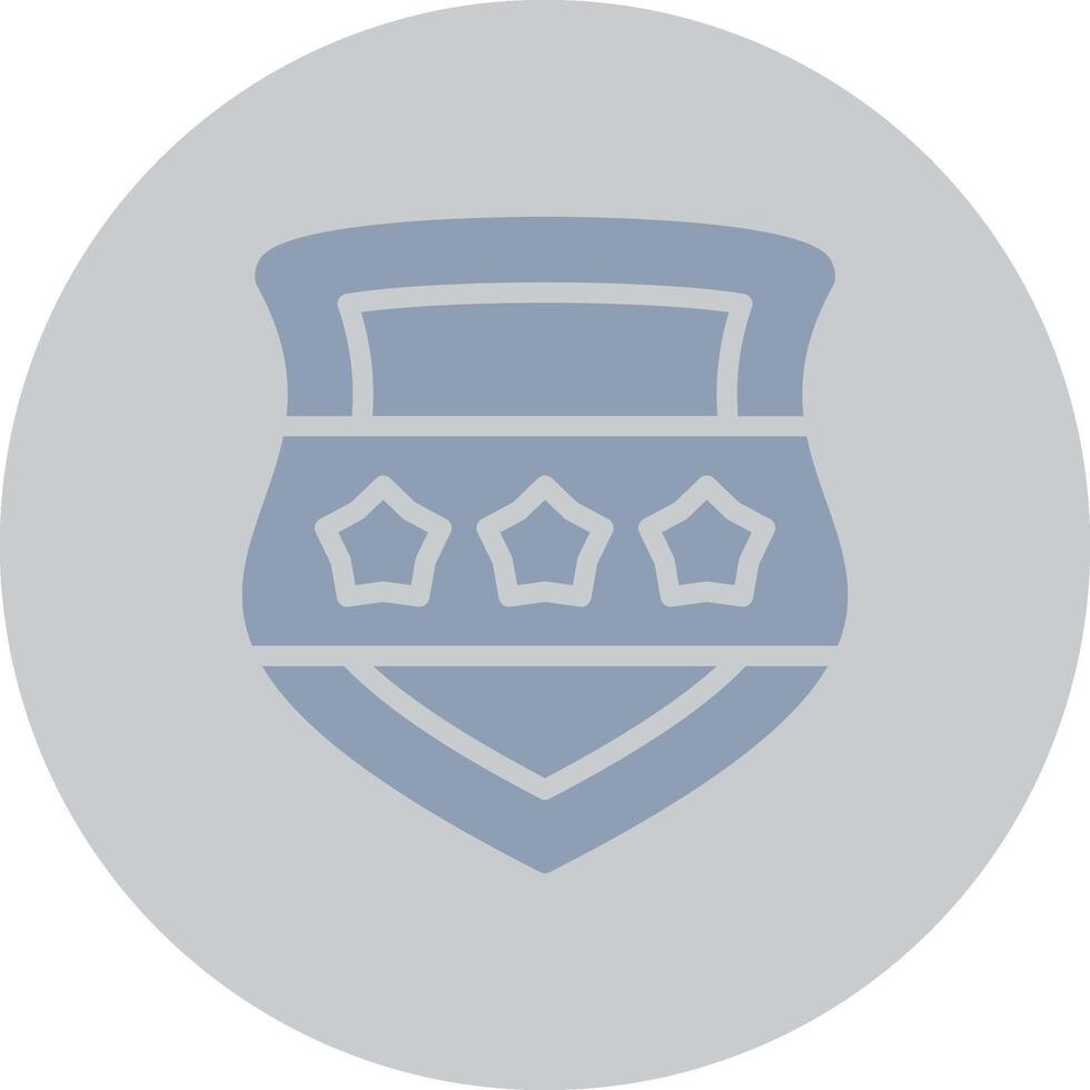 Police Shield Creative Icon Design vector