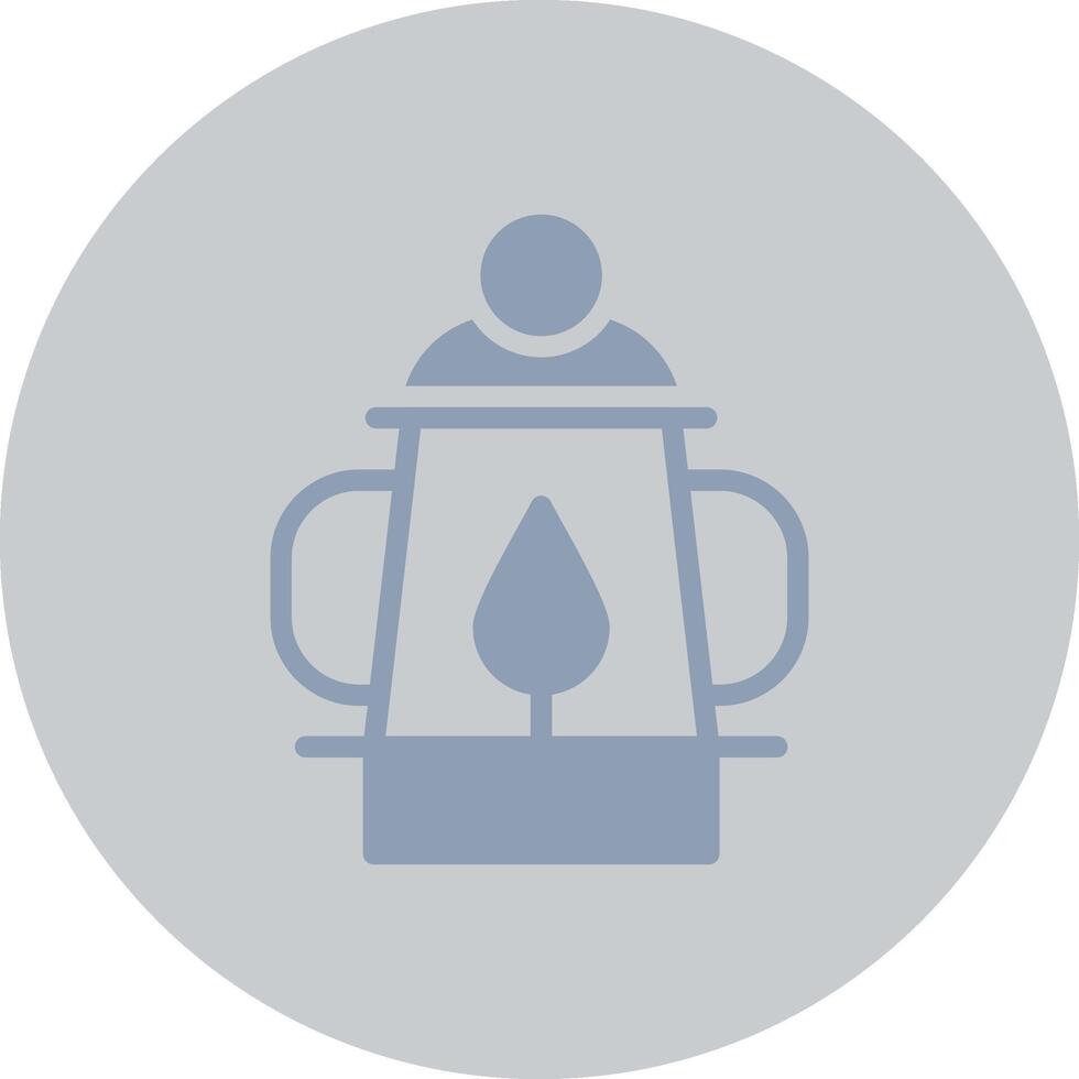 Oil Lamp Creative Icon Design vector