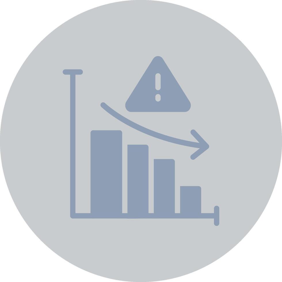 Market Risk Creative Icon Design vector