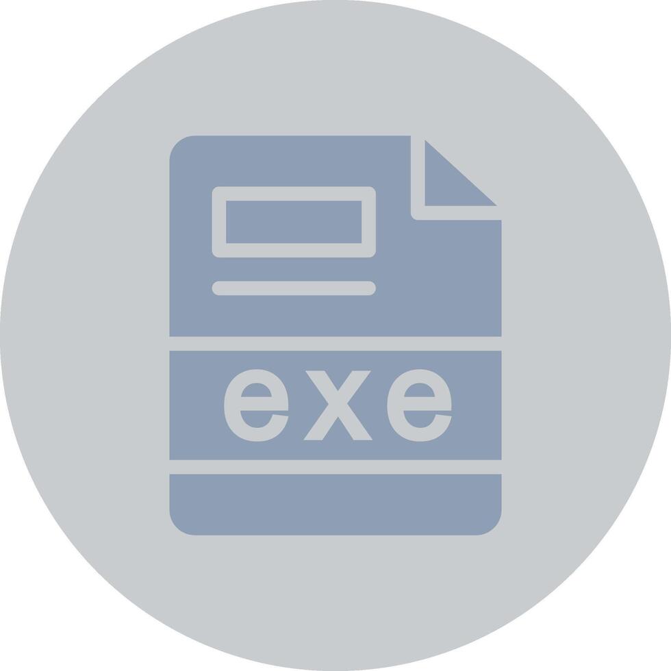 exe Creative Icon Design vector