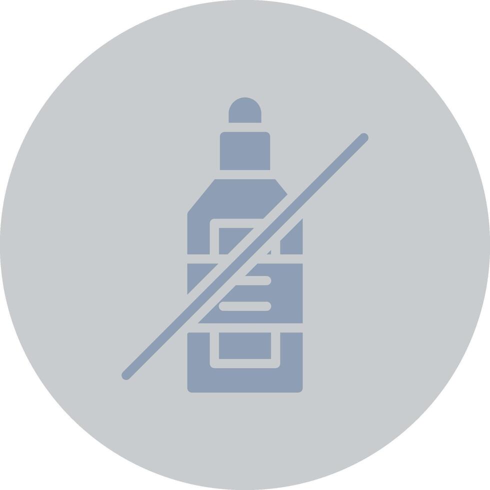 No Wine Creative Icon Design vector
