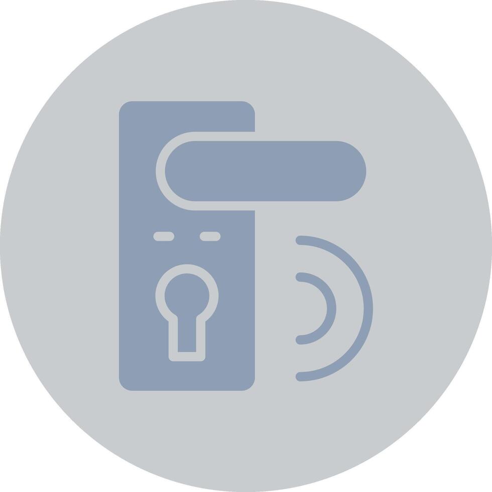 Door Lock Creative Icon Design vector