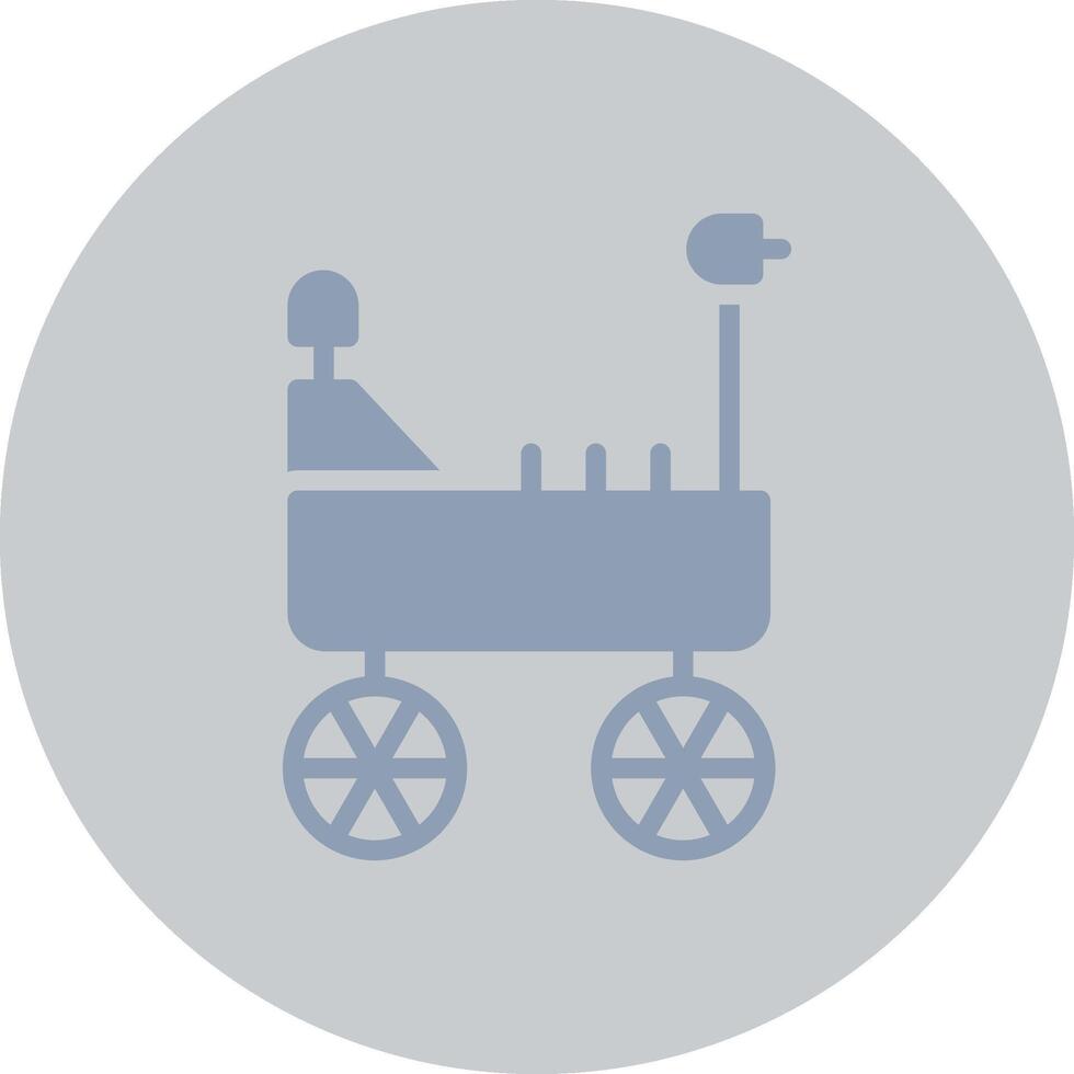 Mars Rover Creative Icon Design vector