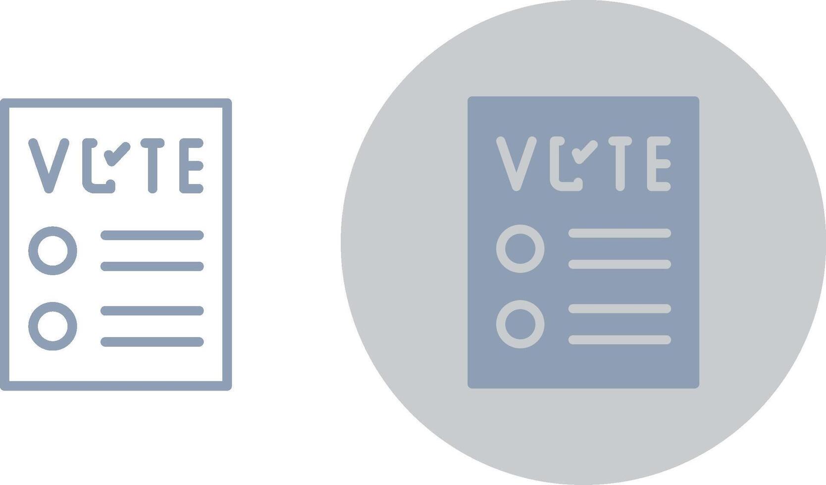 Ballot Creative Icon Design vector