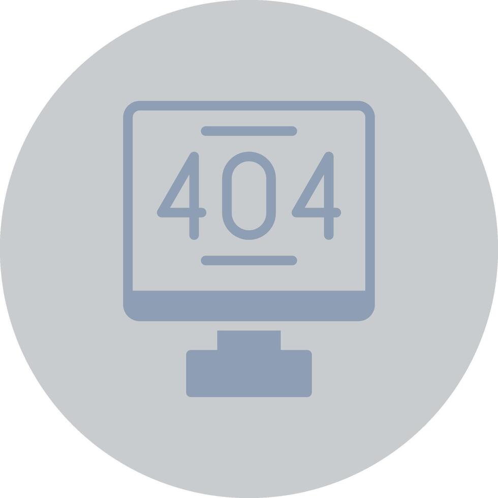 Error 404 Creative Icon Design vector