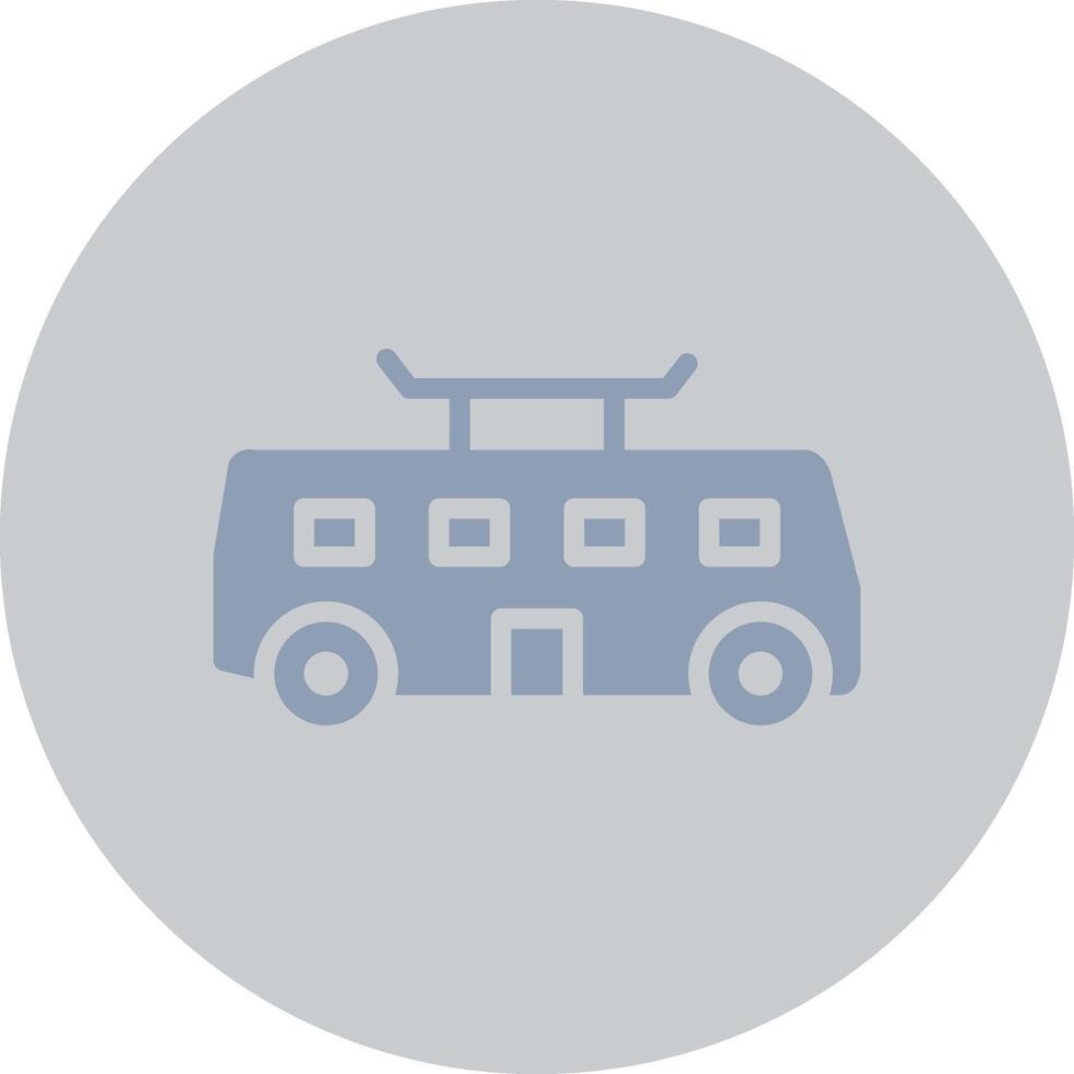 Tramcar Creative Icon Design vector
