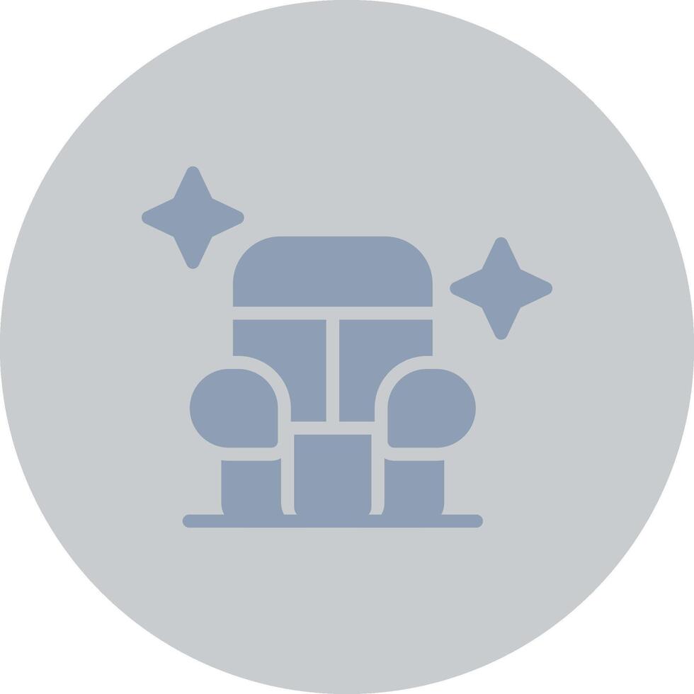 Car Seat Cleaning Creative Icon Design vector