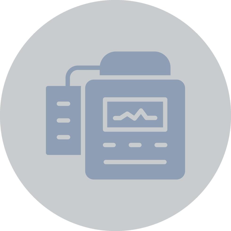 Defibrillator Creative Icon Design vector