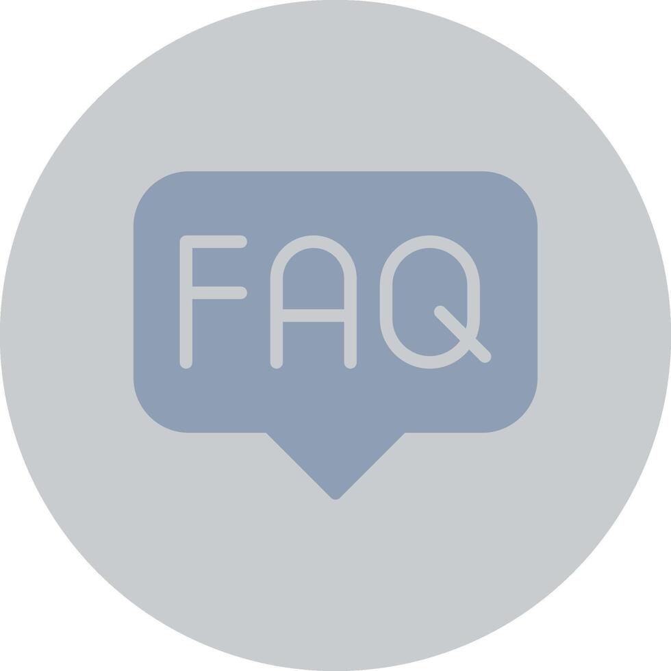 FAQ Creative Icon Design vector