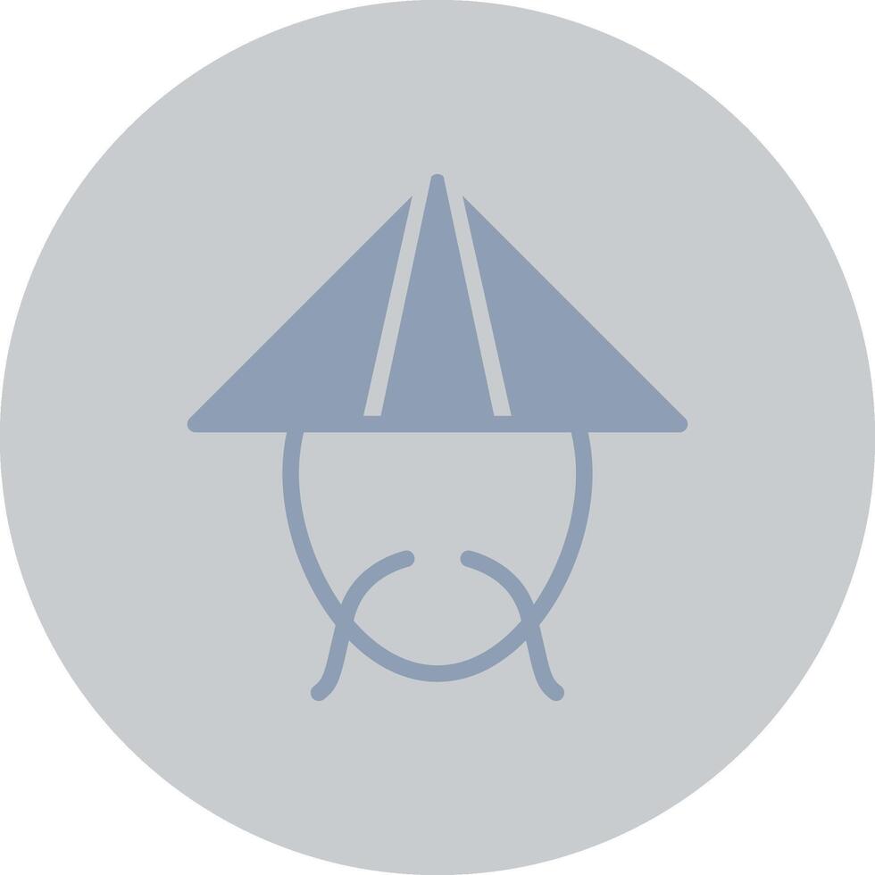 Bamboo Hat Creative Icon Design vector