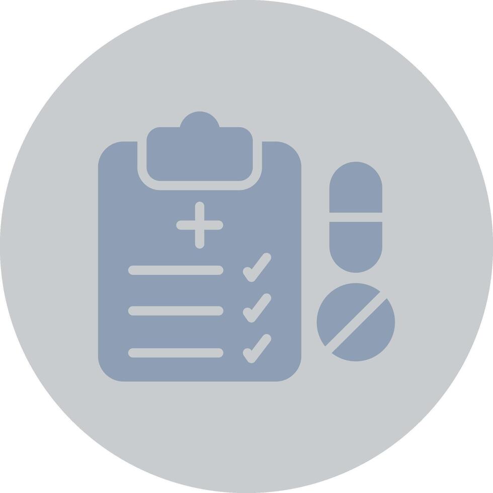 Medical Prescription Creative Icon Design vector