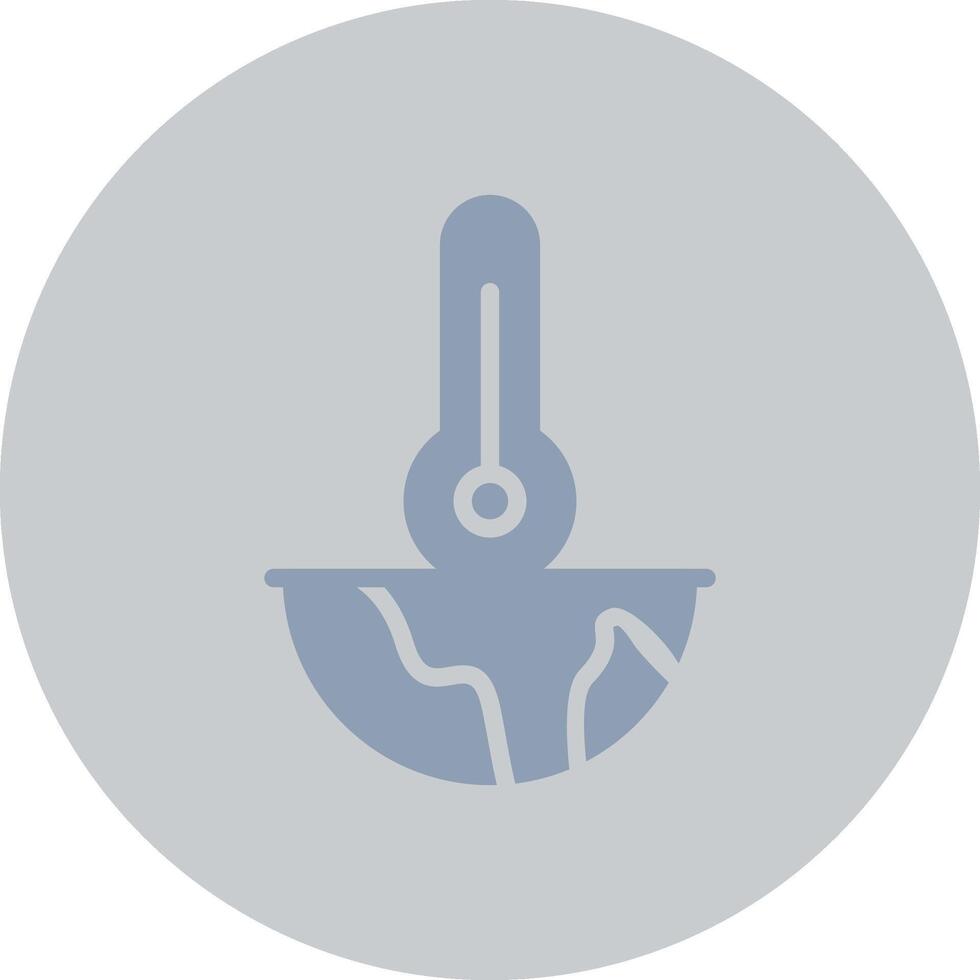 Global Warming Creative Icon Design vector