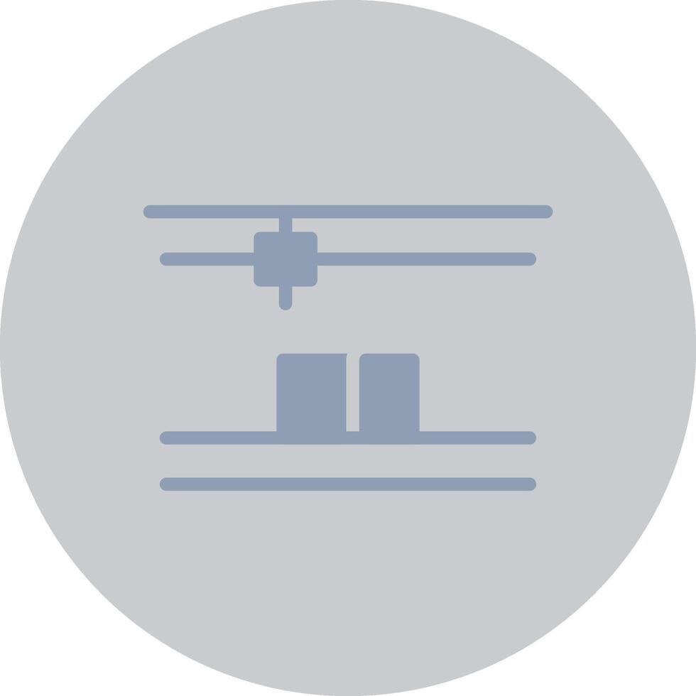 3D Printing Creative Icon Design vector