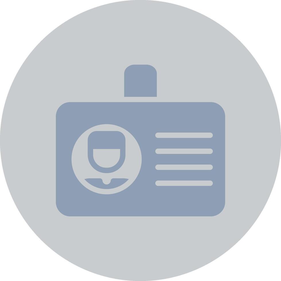Glyph Silver Circle Color Design vector