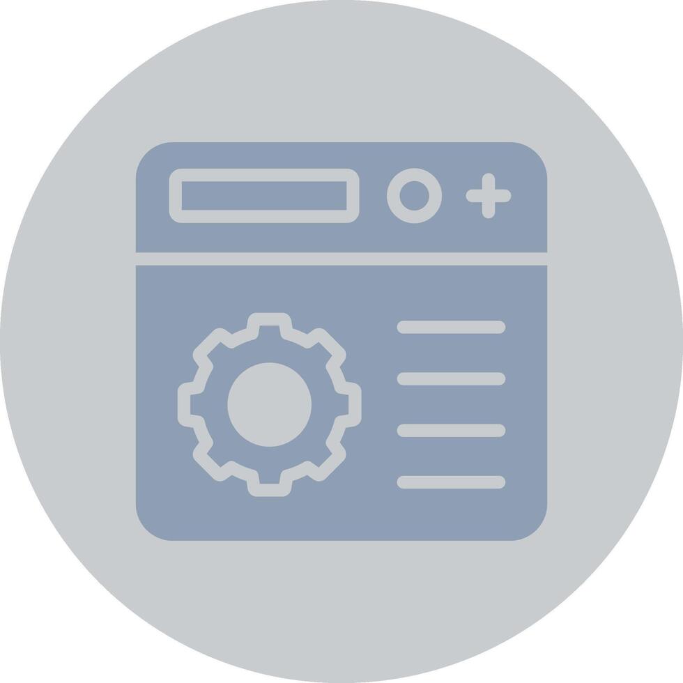 Setting Creative Icon Design vector