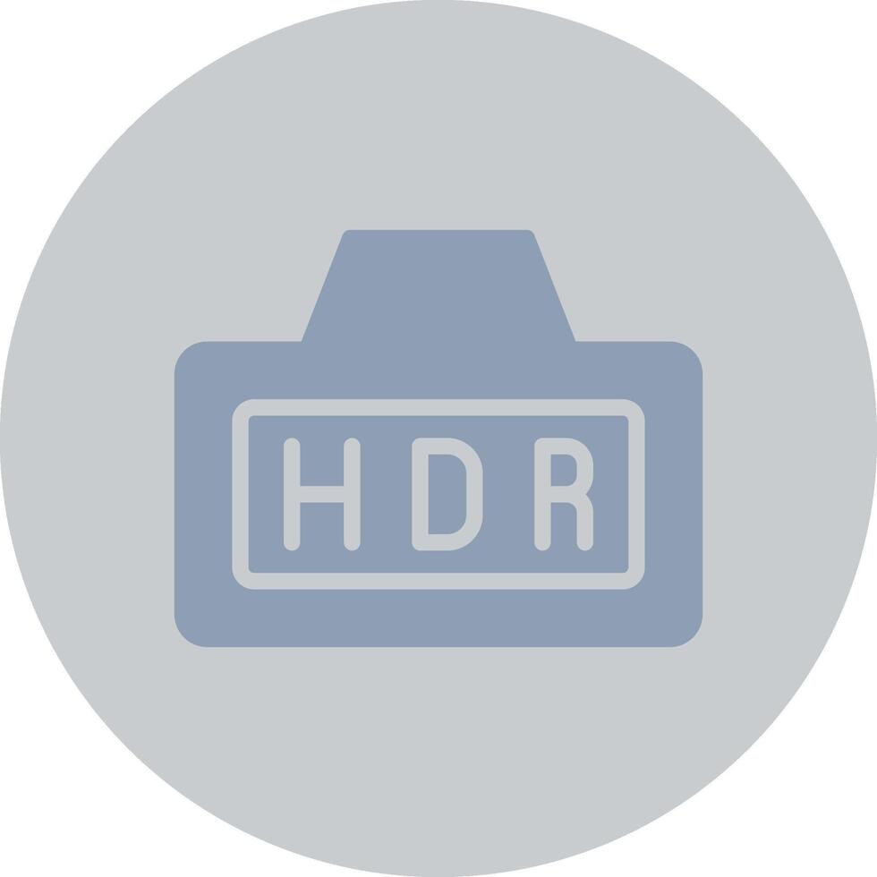 Hdr Creative Icon Design vector