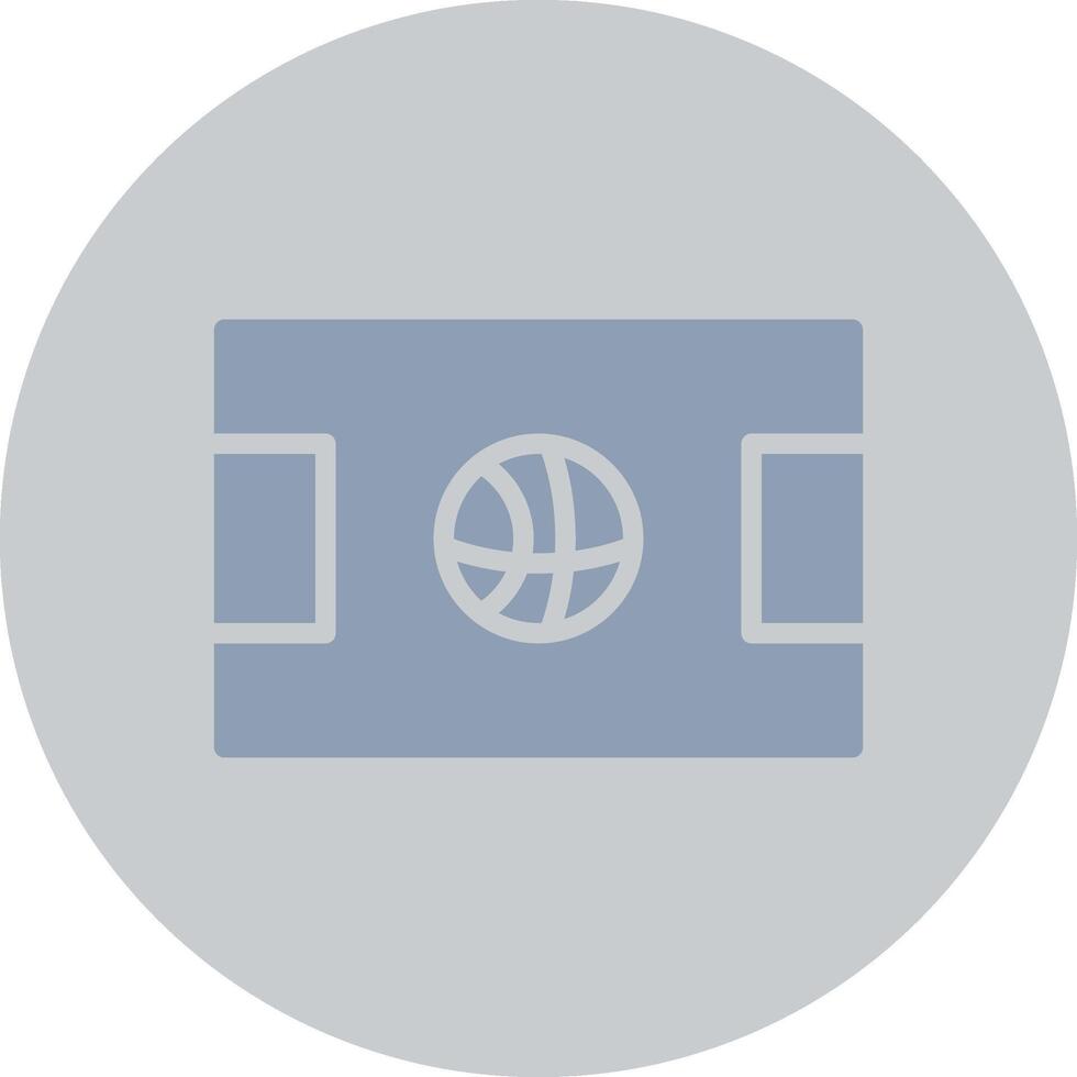 Basketball Court Creative Icon Design vector