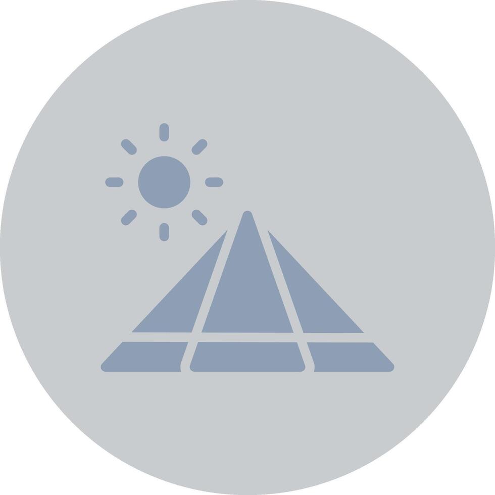 Pyramid Creative Icon Design vector