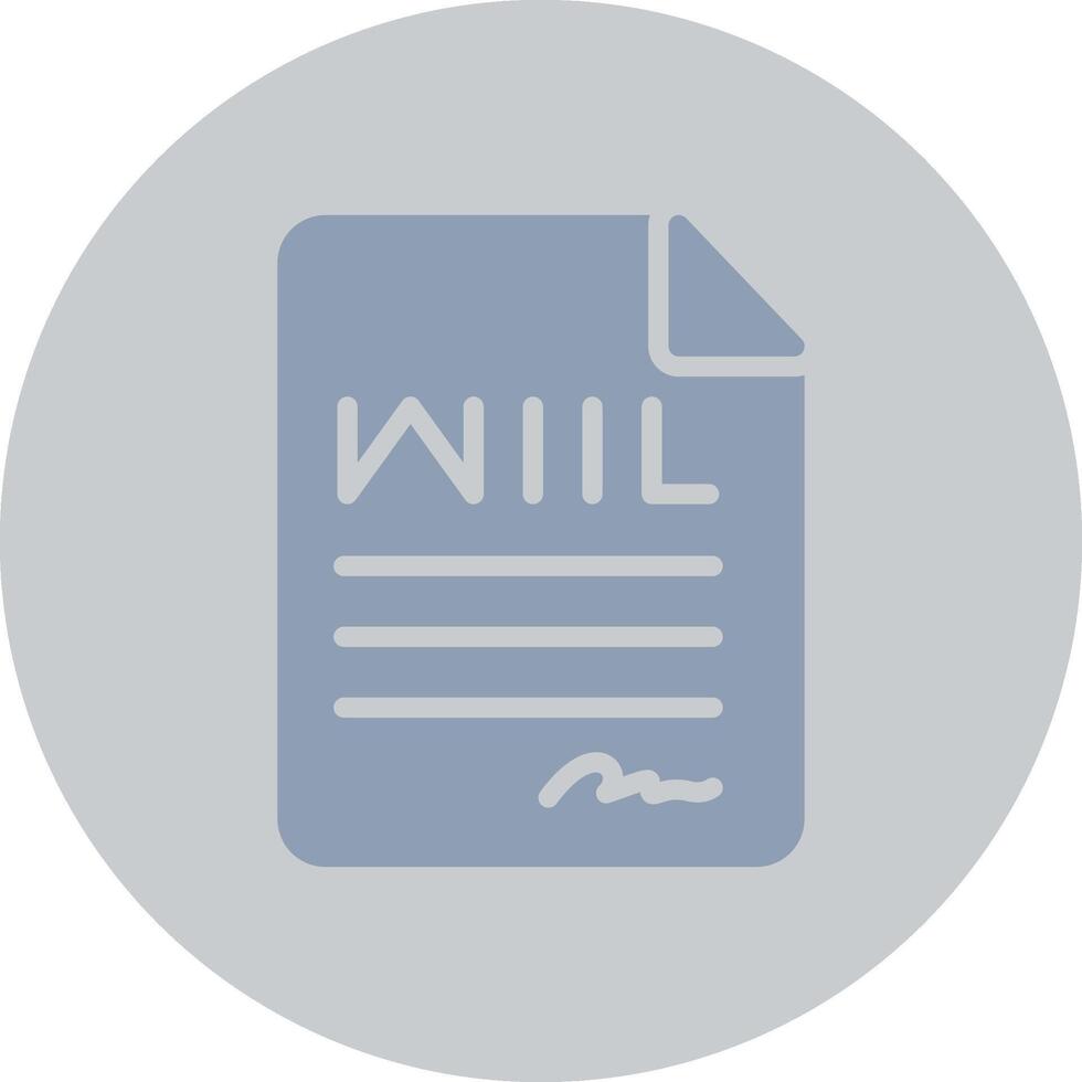 Last Will Creative Icon Design vector