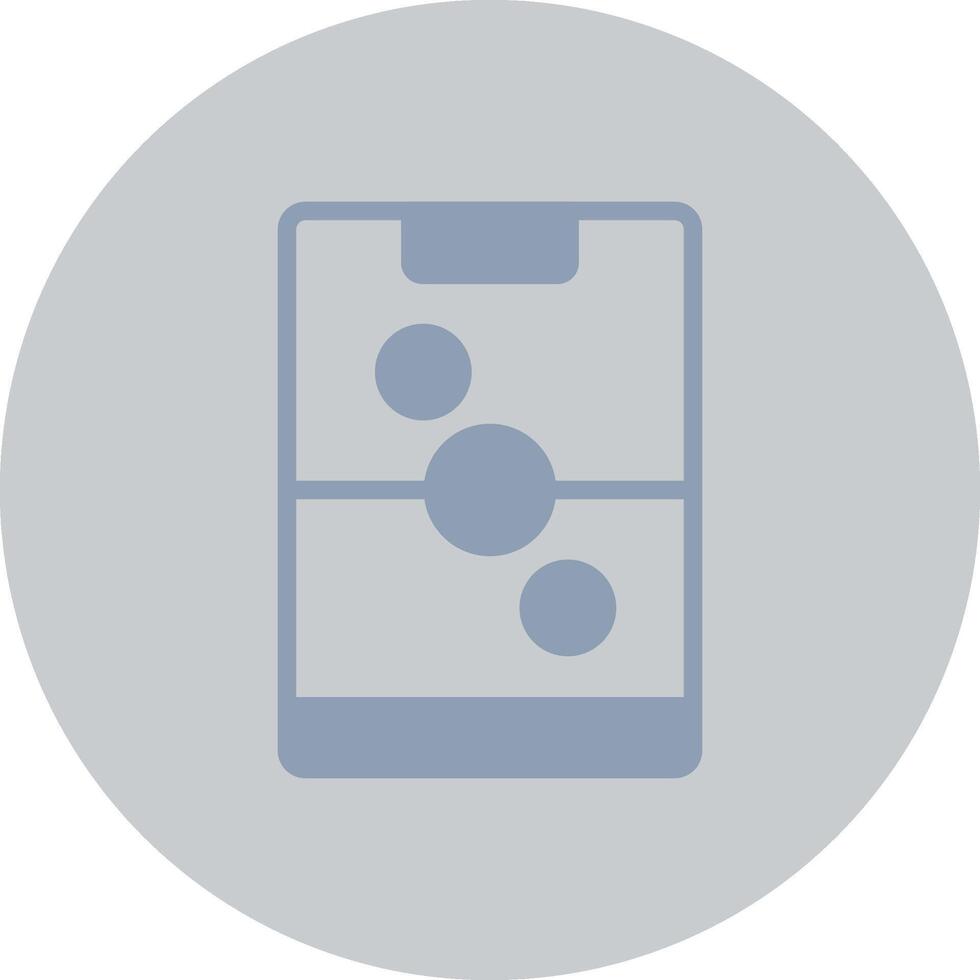 Glyph Silver Circle Color Design vector