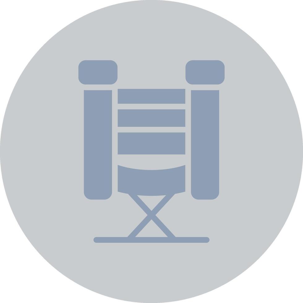 Directors Chair Creative Icon Design vector