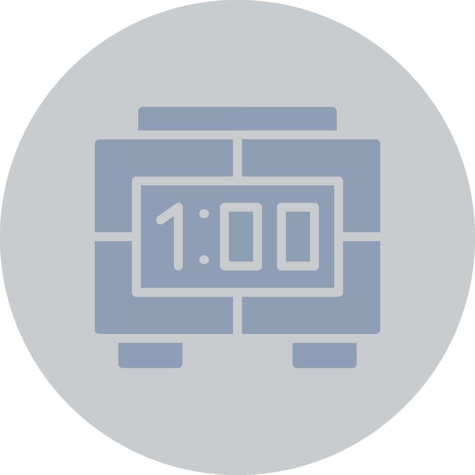 Digital Clock Creative Icon Design vector
