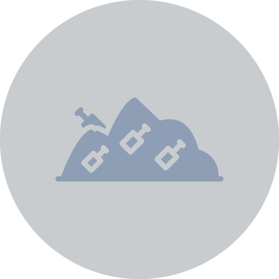 Landfill Creative Icon Design vector