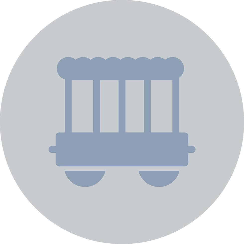 Circus Carriage Creative Icon Design vector