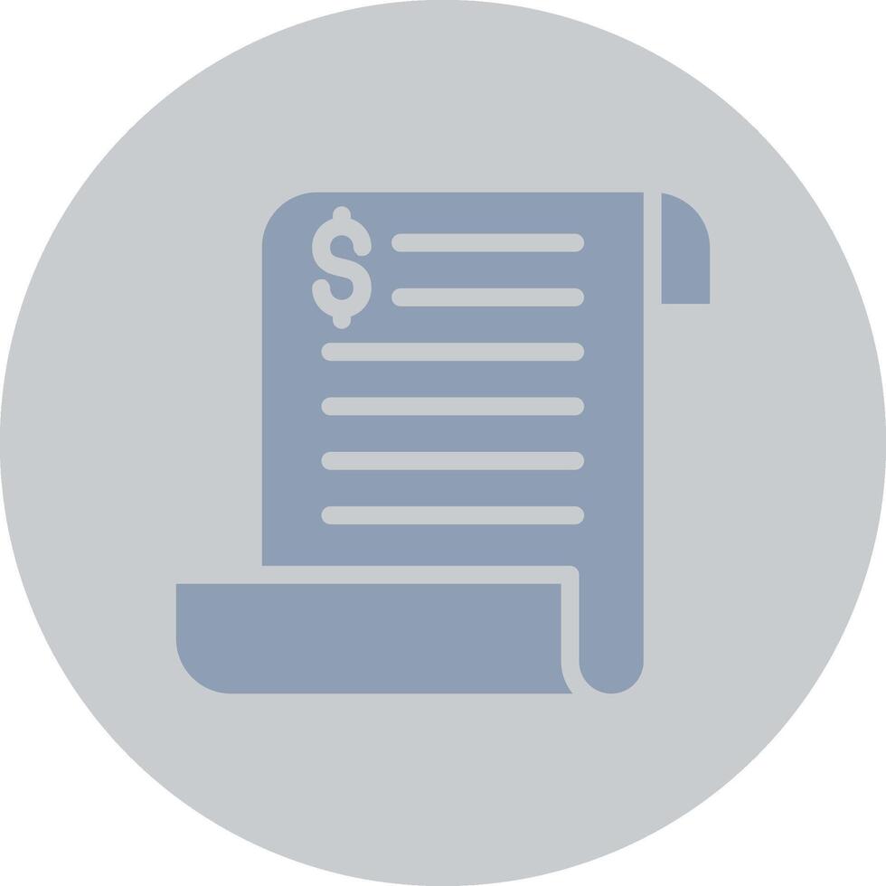 Bill Creative Icon Design vector