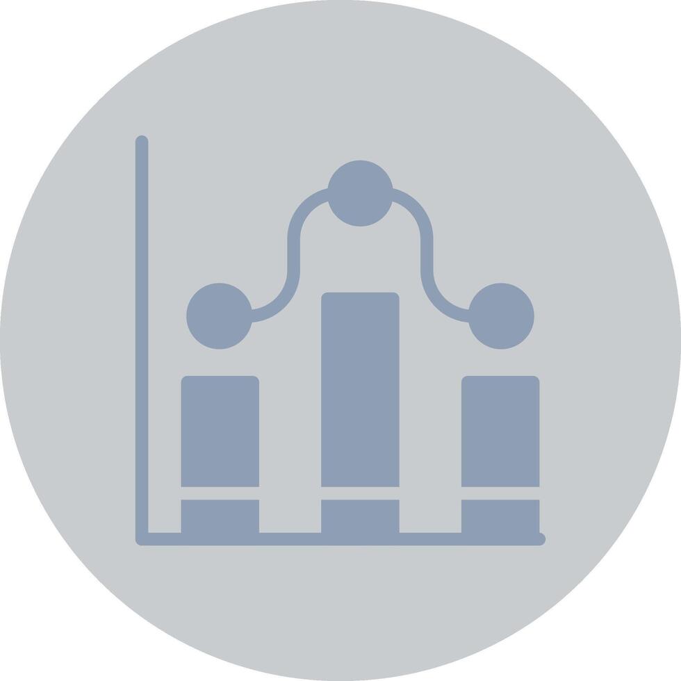 Clustered Column Creative Icon Design vector