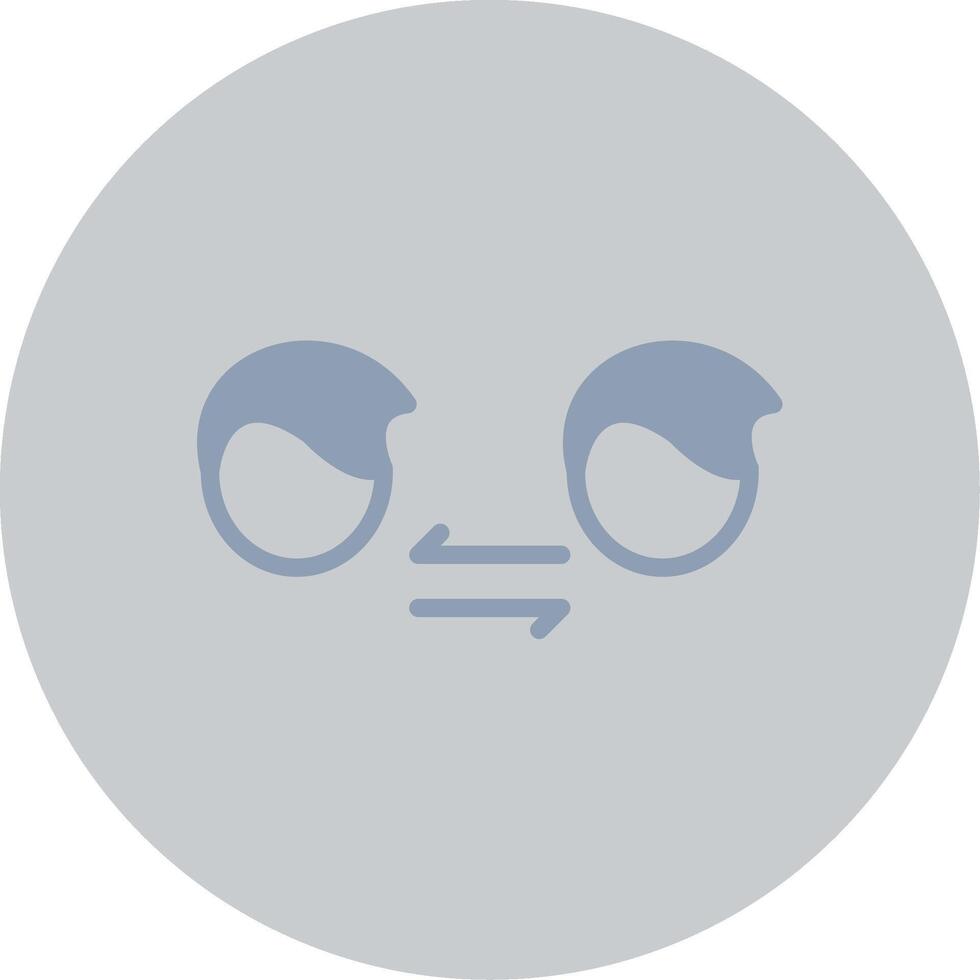 Face to Face Contact Creative Icon Design vector
