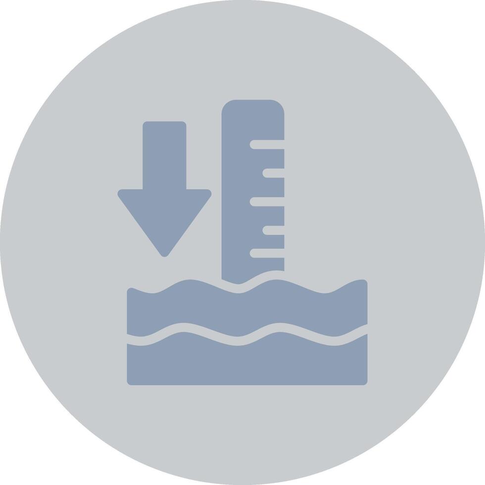 Low Tide Creative Icon Design vector