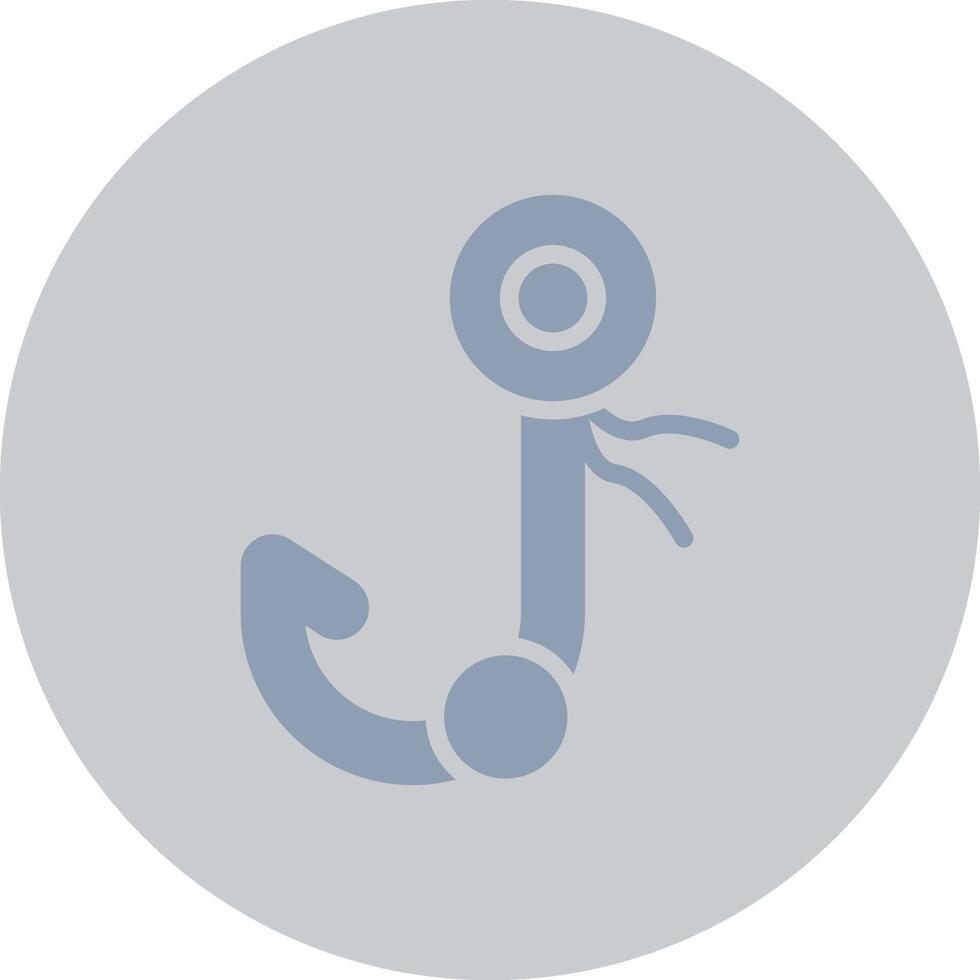 Fish Hook Creative Icon Design vector