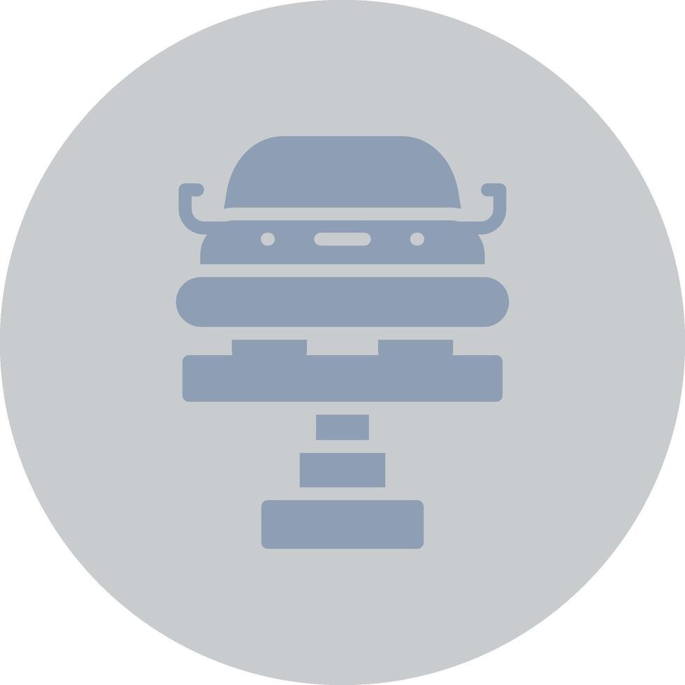 Car Lifter Creative Icon Design vector
