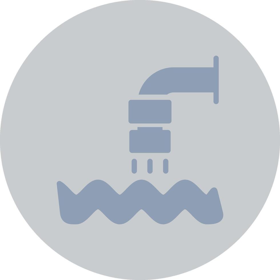 Waste Water Creative Icon Design vector