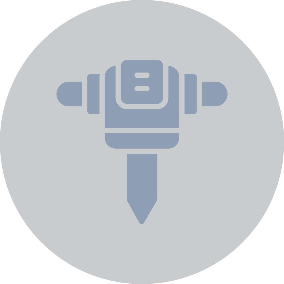 Road Drill Creative Icon Design vector