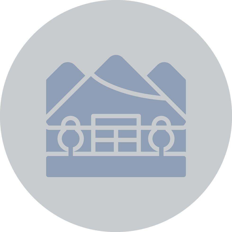 Igloo Landscape Creative Icon Design vector