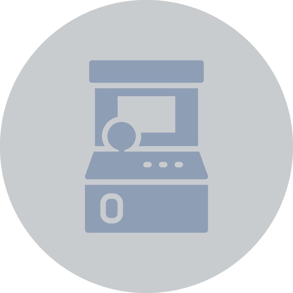 Glyph Silver Circle Color Design vector