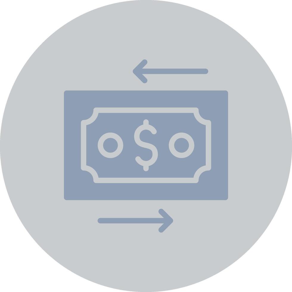 Money Transfer Creative Icon Design vector