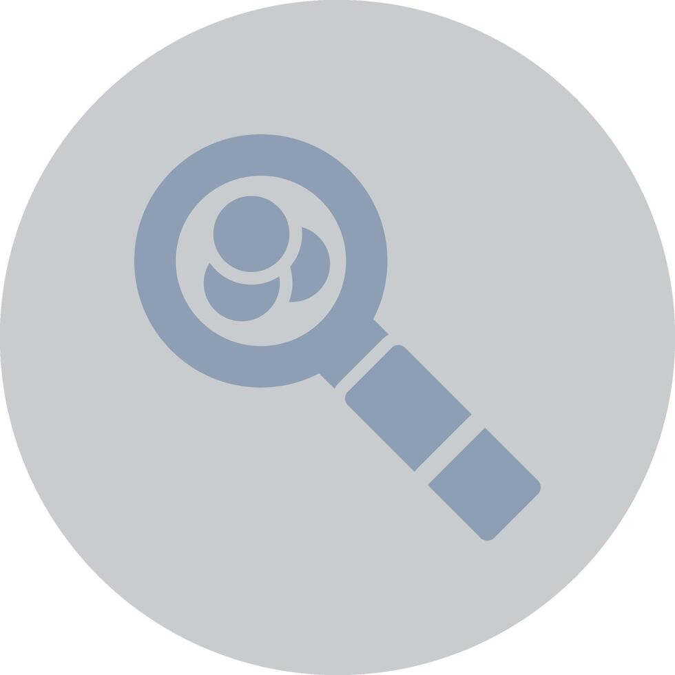 Magnifying Glass Creative Icon Design vector