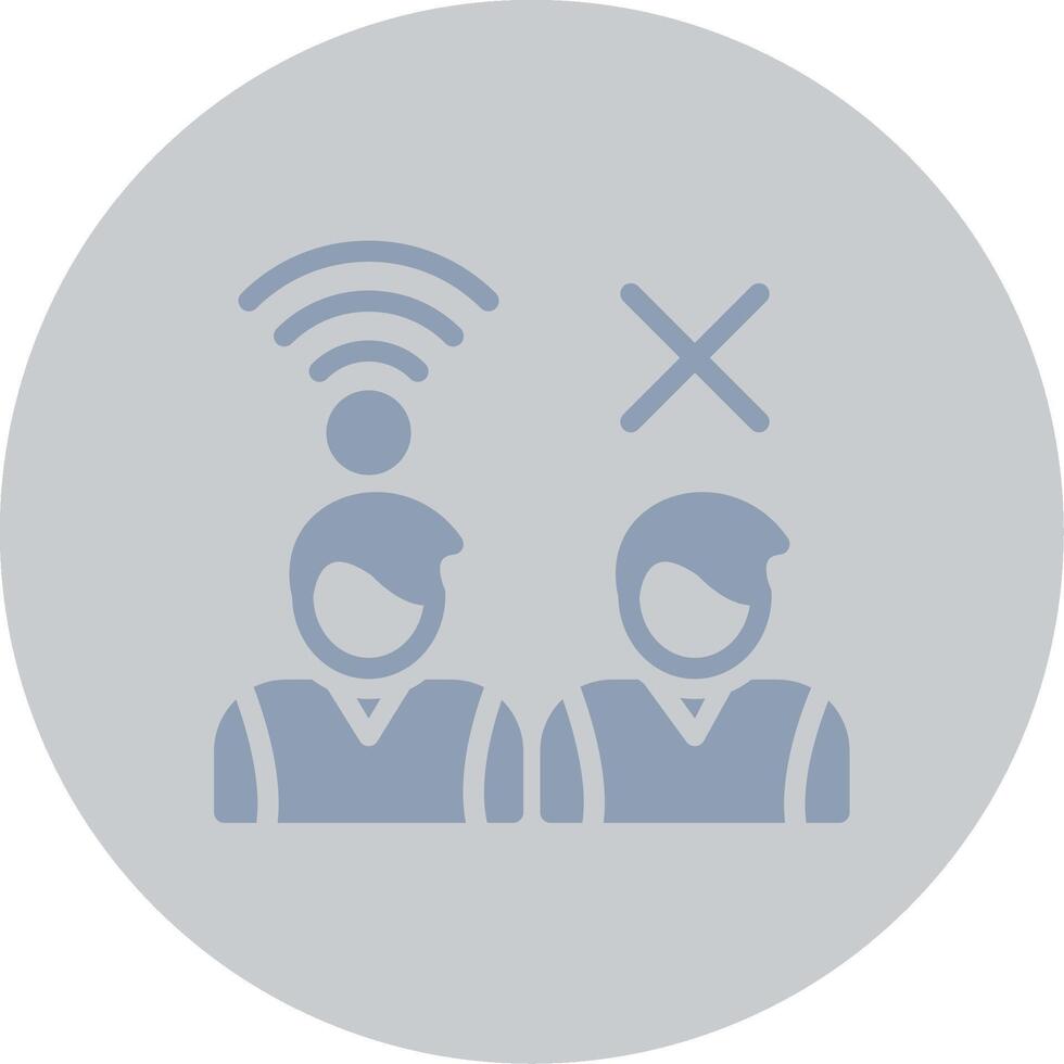 Digital Divide Creative Icon Design vector