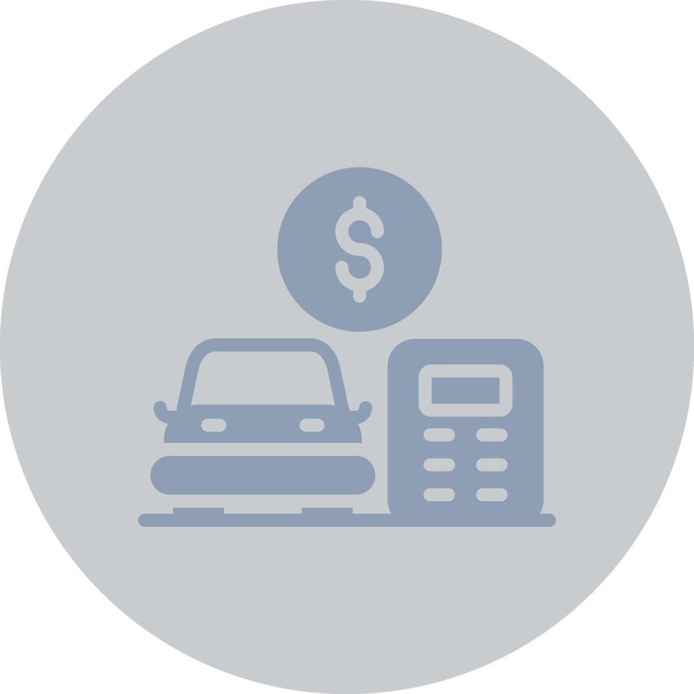 Car Loan Calculator Creative Icon Design vector