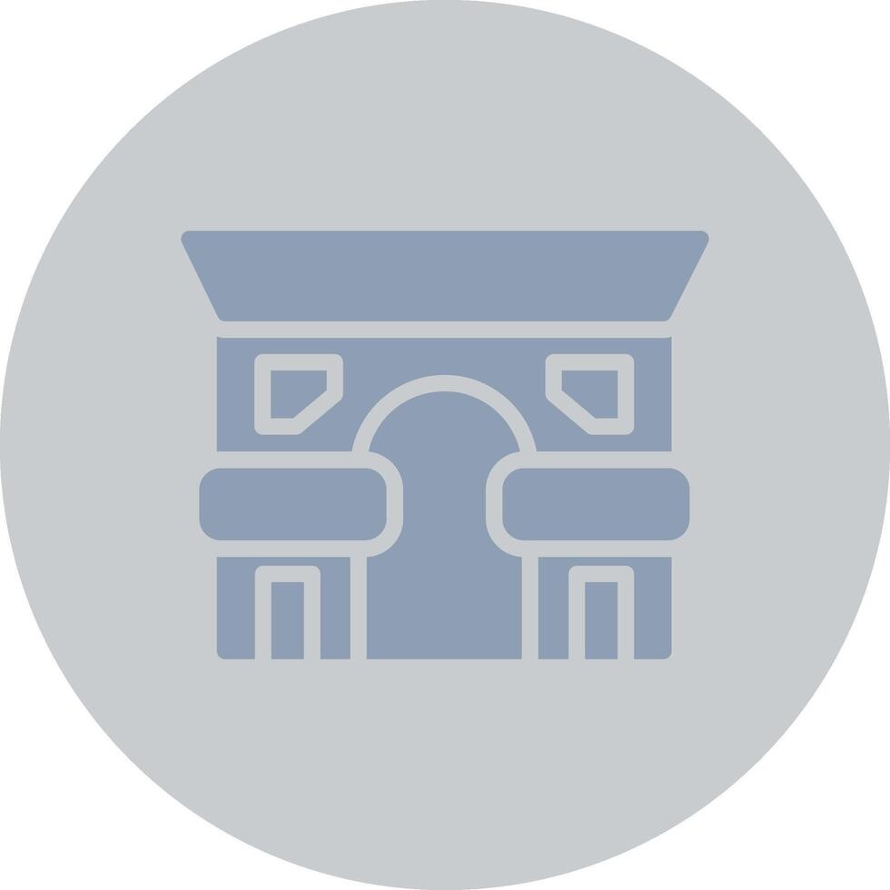 Arc De Triomphe Creative Icon Design vector