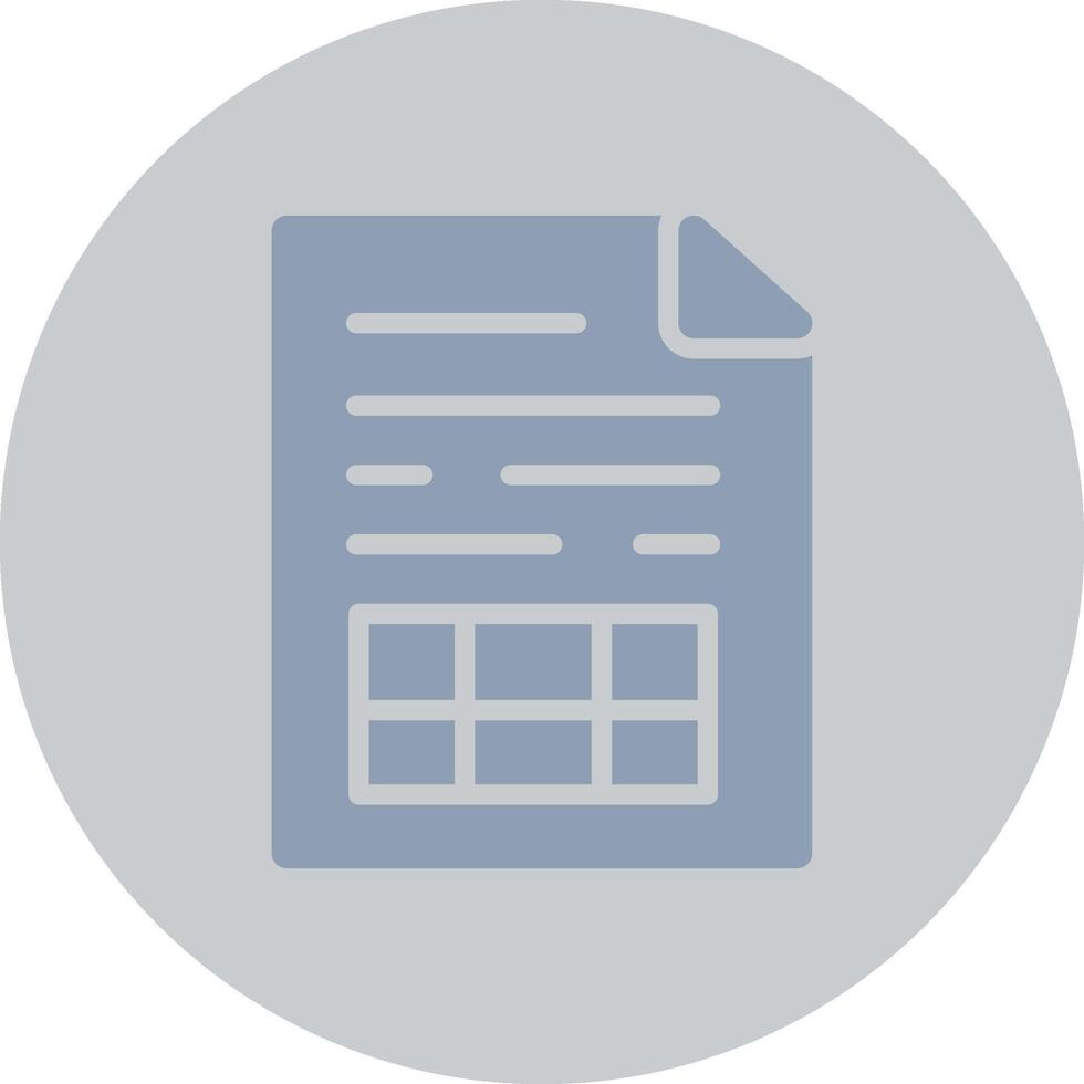 Spreadsheet Creative Icon Design vector
