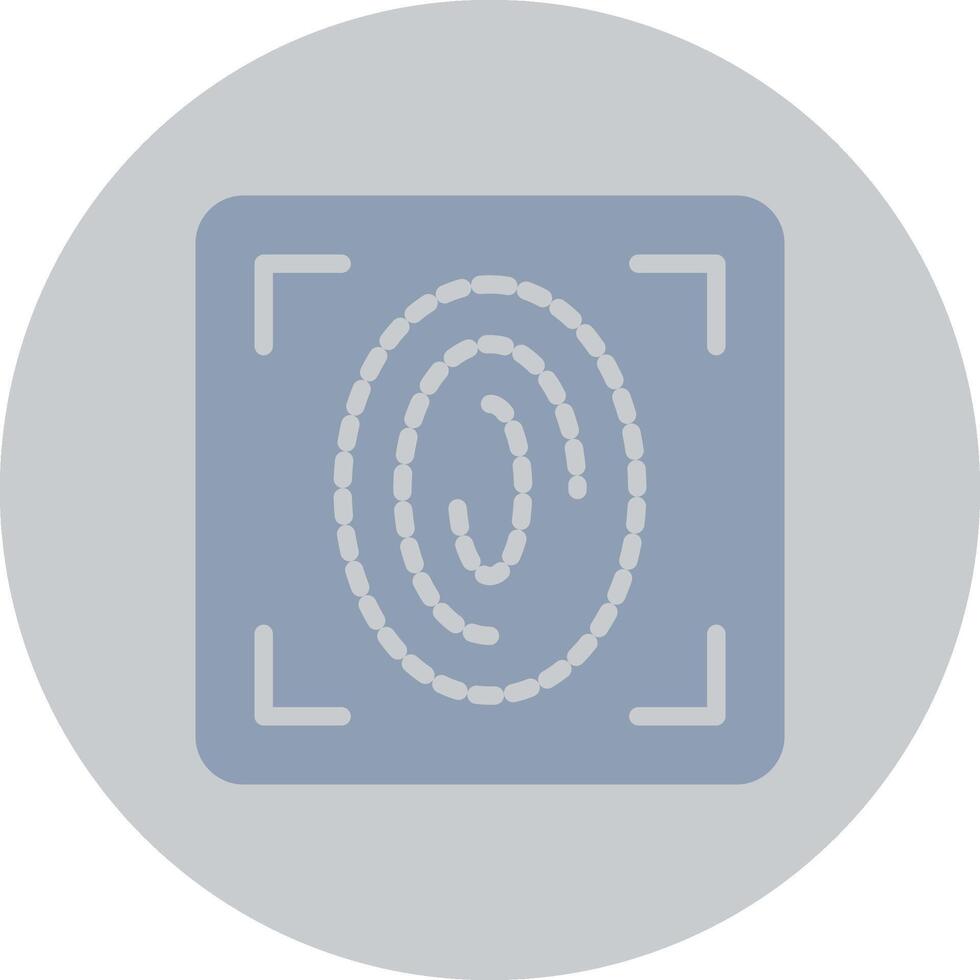 Fingerprint Scan Creative Icon Design vector